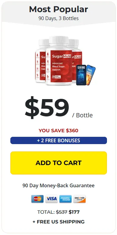 SugarMute 3 Bottle Price