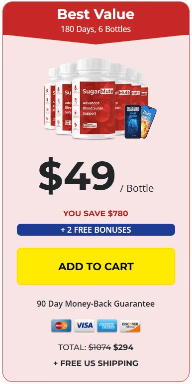 SugarMute 6 Bottle Price